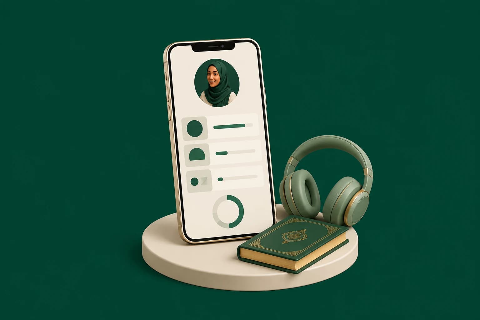 UK Quran Academy student Android app on smartphone