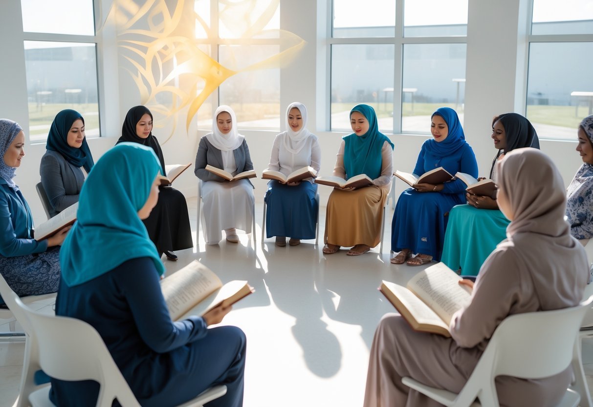 People participating in a spiritual Na